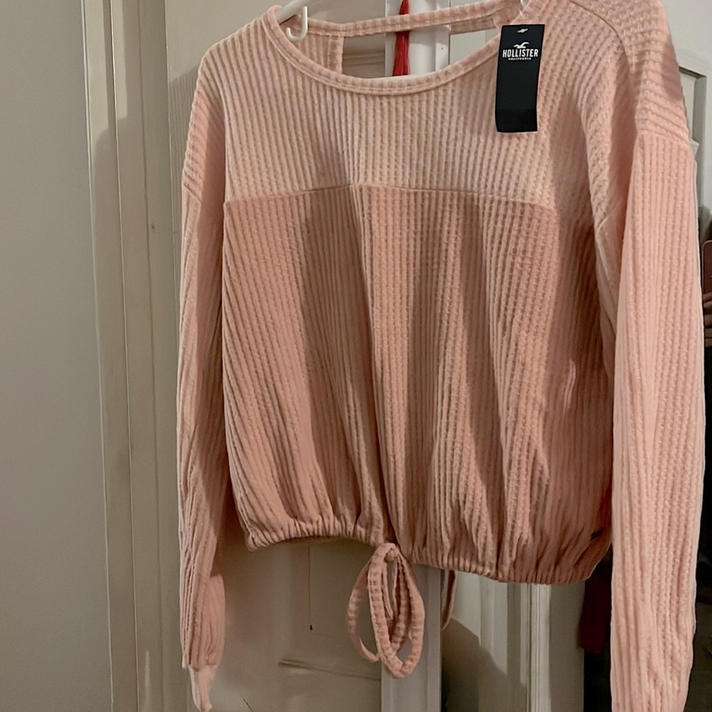 Hollister open back boyfriend waffle t-shirt